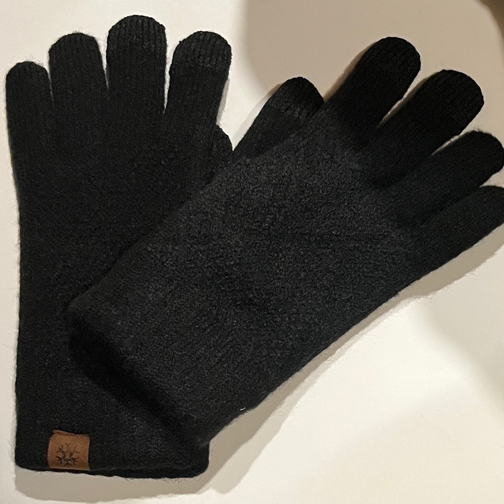 Ladies Winter Warm Full Finger Knitted Gloves